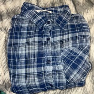 Dark blue flannel size medium